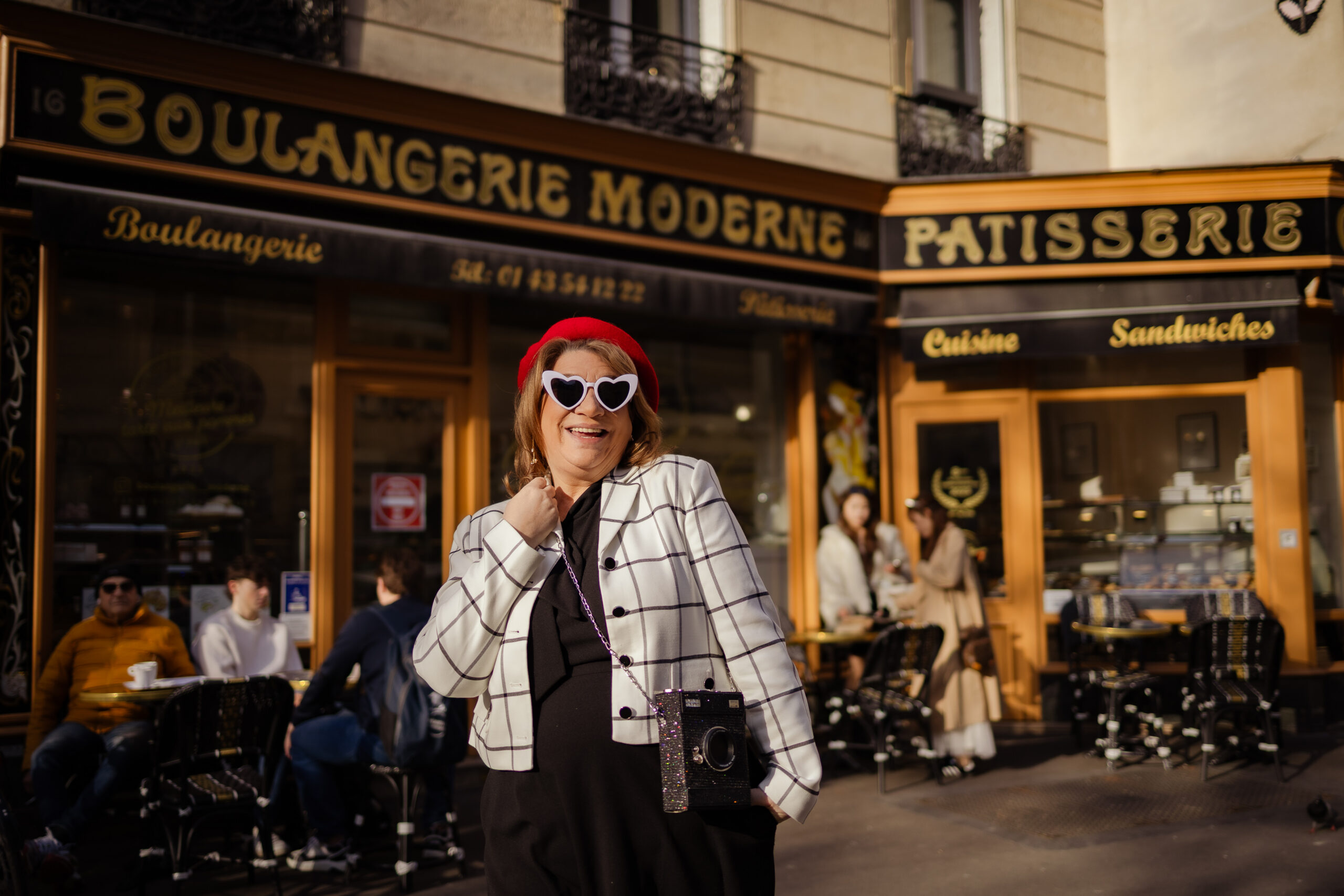 Emily in Paris tv show travel destination with charming street and café