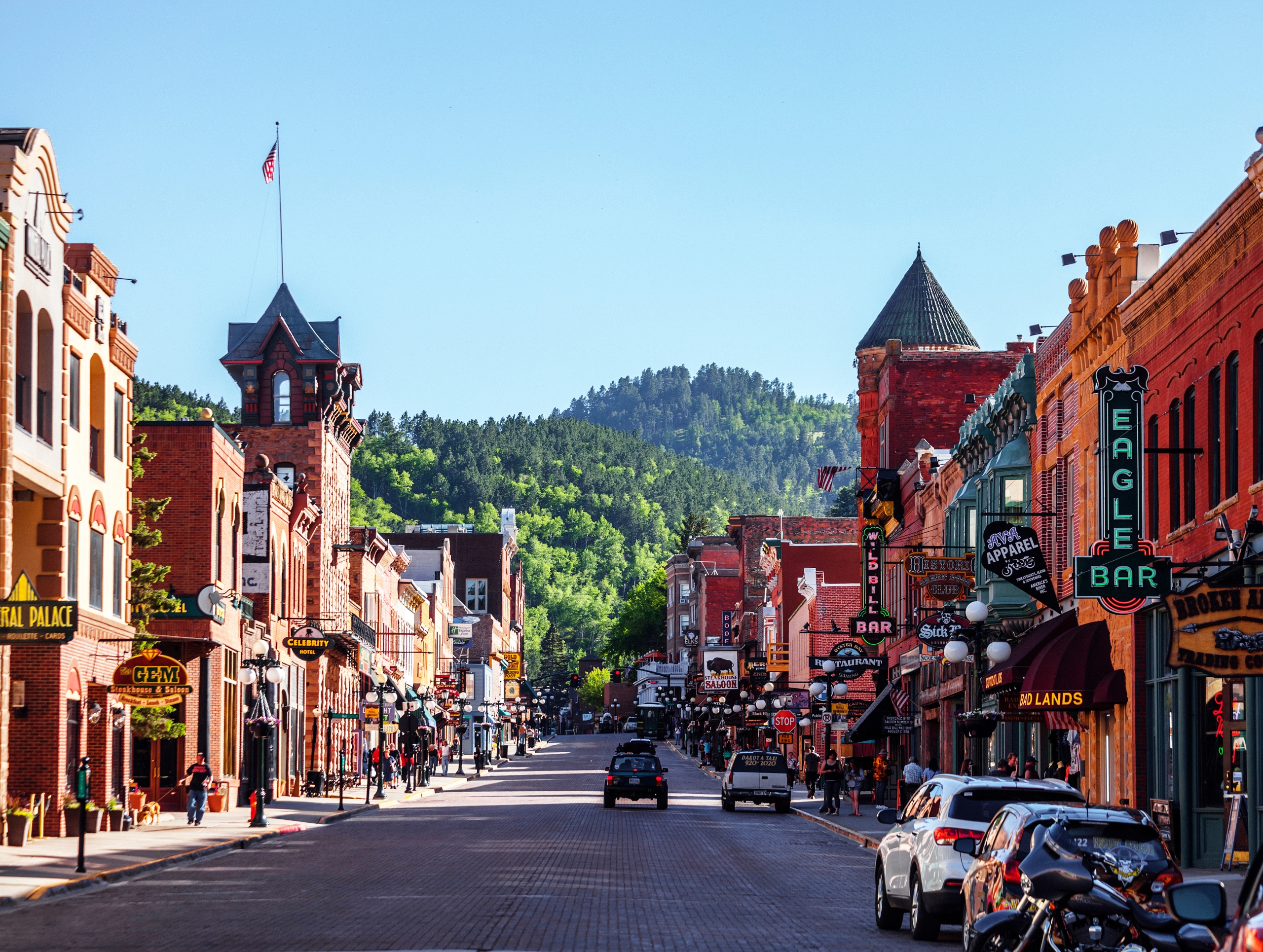 Historic frontier main street Deadwood South Dakota set-jetting HBO Deadwood travel